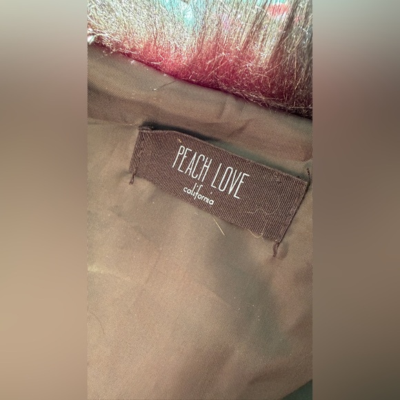 Peace Love California Black Faux Fur Vest - Picture 4 of 4